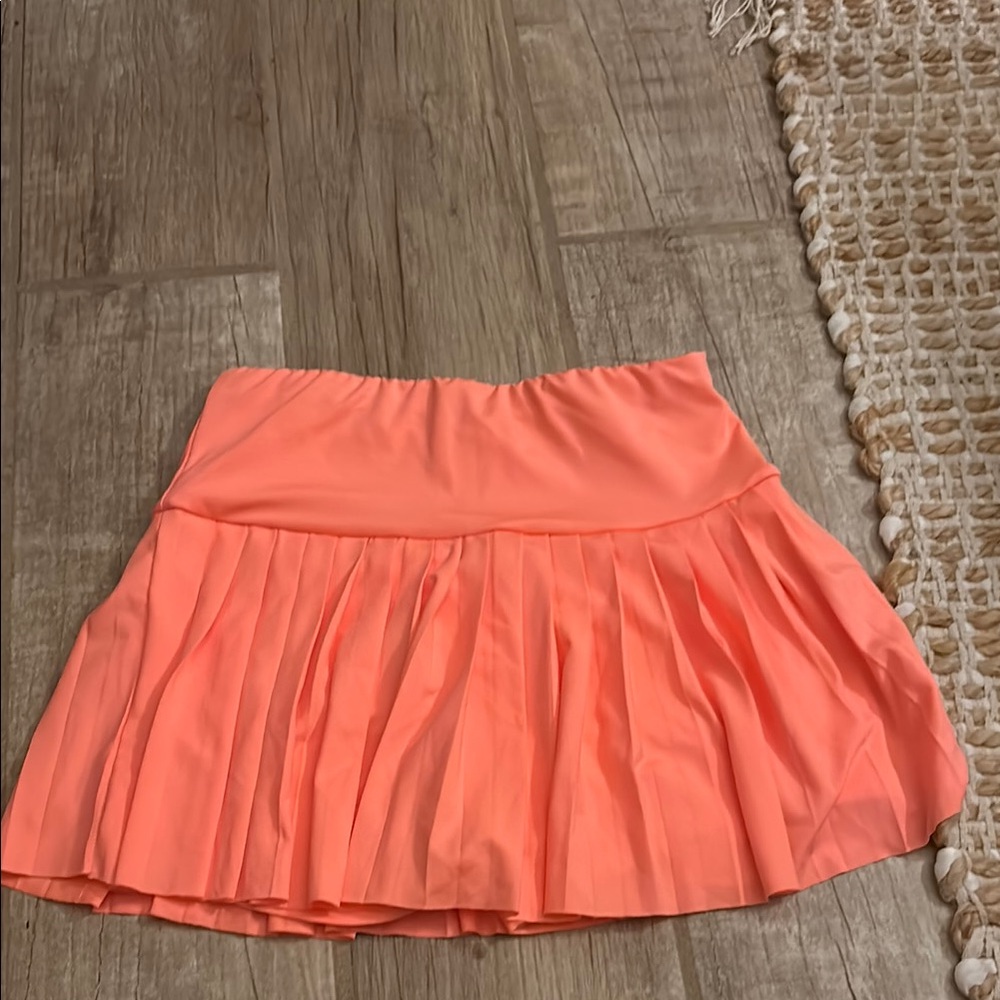 Women's Pleated Skirt in Coral. Amazon skirt size  xs